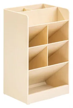 Органайзер настольный Deli 8939WHITE 120х91х205мм белый пластик - фото 2