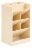 Органайзер настольный Deli 8939WHITE 120х91х205мм белый пластик - фото 3
