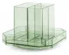 Органайзер настольный Deli 8942GREEN 140x140x98мм зеленый пластик - фото 3
