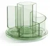 Органайзер настольный Deli 8943GREEN 150x150x114мм зеленый пластик - фото 3