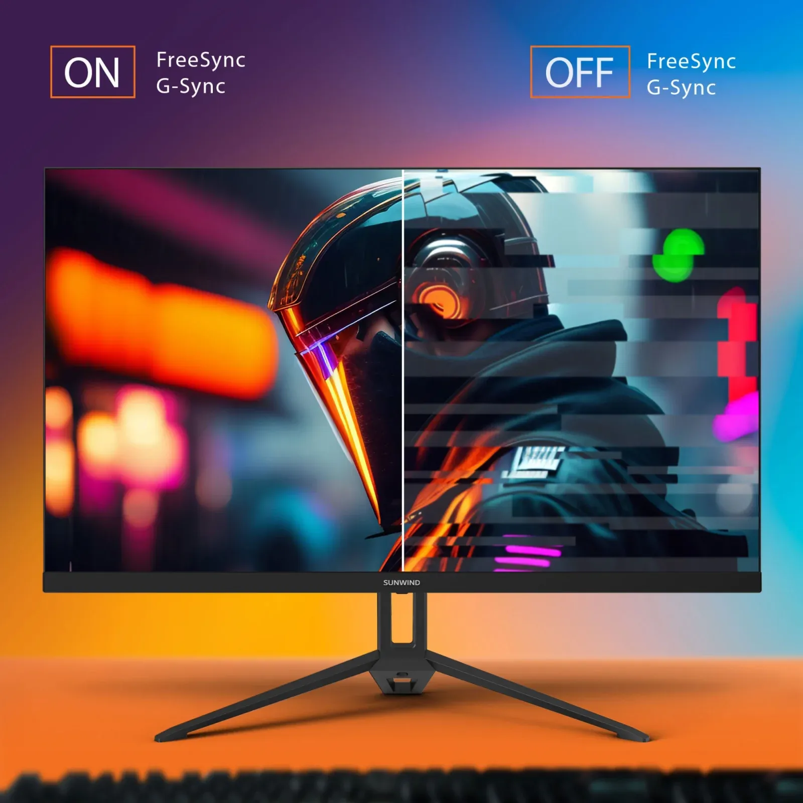 Монитор SunWind 27 SUN-M27BA107 черный IPS 16:9 HDMI матовая 300cd 178гр/178гр 1920x1080 165Hz G-Sync DP FHD 4.2кг - фото 7