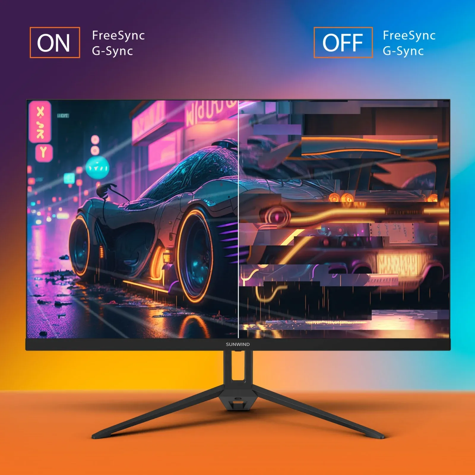 Монитор SunWind 27 SUN-M27BA108 черный IPS 3ms 16:9 HDMI матовая 280cd 178гр/178гр 2560x1440 144Hz G-Sync FreeSync DP QHD 4.2кг - фото 7