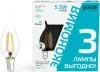 Лампа светодиодная Gauss Basic 1041126T 5.5Вт цок.:E14 свеча 220B св.свеч.бел.нейт. упак.:3шт - фото 5