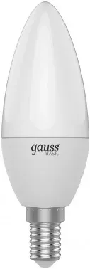 Лампа светодиодная Gauss Basic 1033116T 5.5Вт цок.:E14 свеча 240B св.свеч.бел.теп. упак.:3шт - фото 7