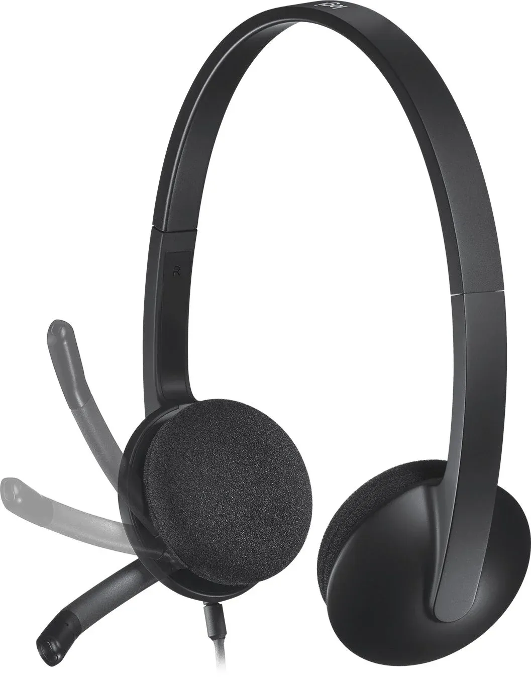 Наушники с микрофоном Logitech H340 черный 1.8м накладные USB оголовье 981-000475 - фото 2