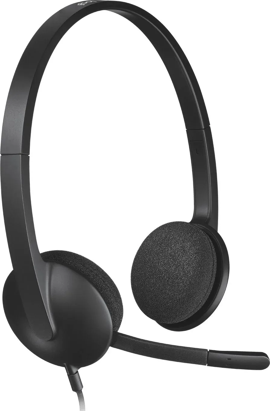 Наушники с микрофоном Logitech H340 черный 1.8м накладные USB оголовье 981-000475 - фото 4