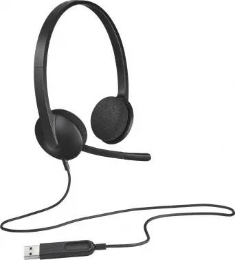 Наушники с микрофоном Logitech H340 черный 1.8м накладные USB оголовье 981-000475 - фото 6
