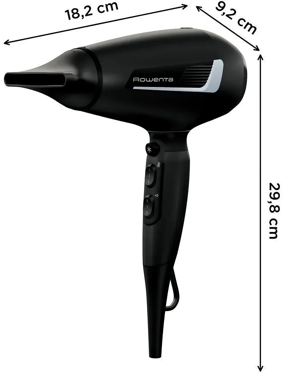 Фен Rowenta CV8820F0 2100Вт черный/серебристый 1830008555 - фото 2