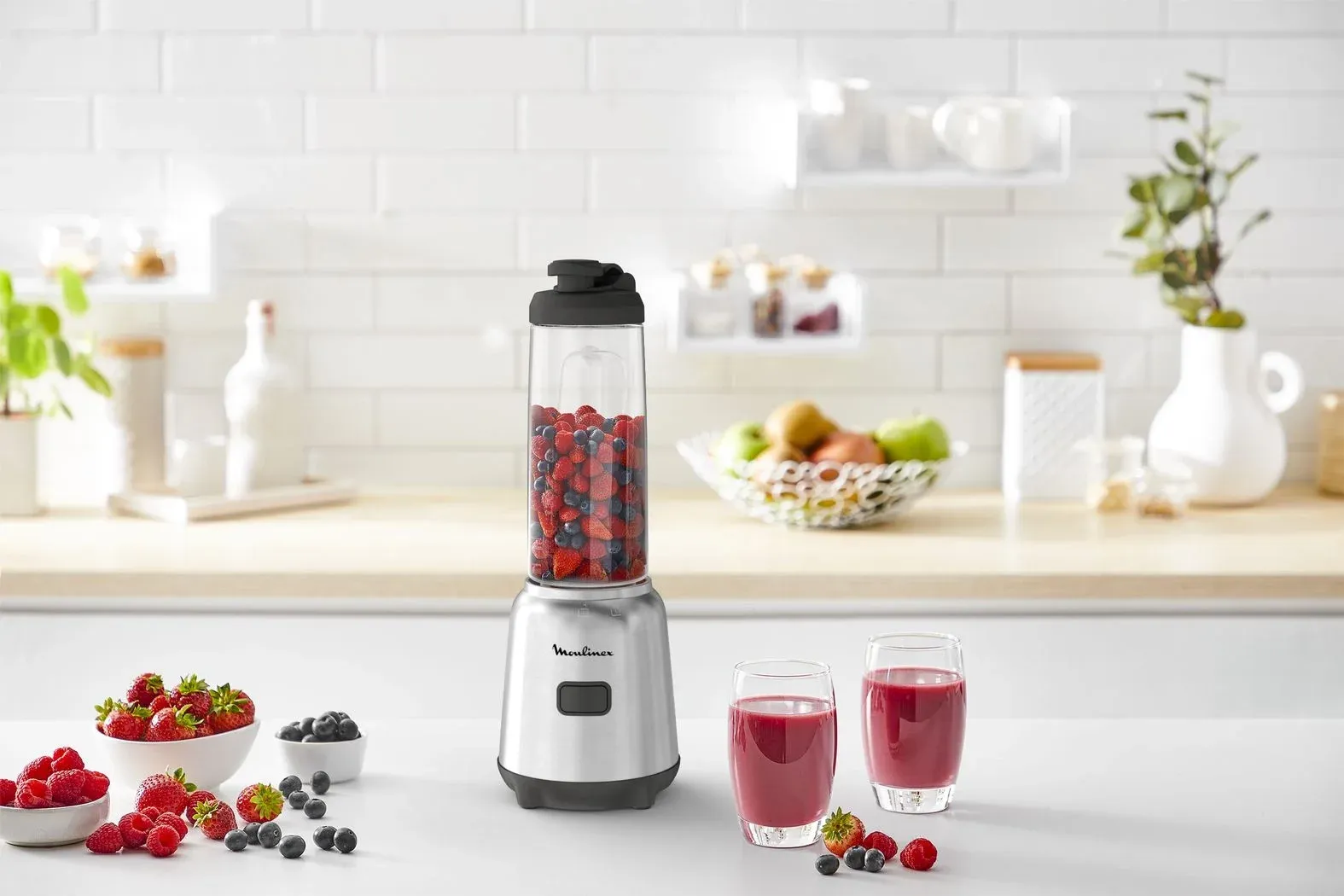 Блендер стационарный Moulinex LM15FD10 300Вт серебристый/черный - фото 4