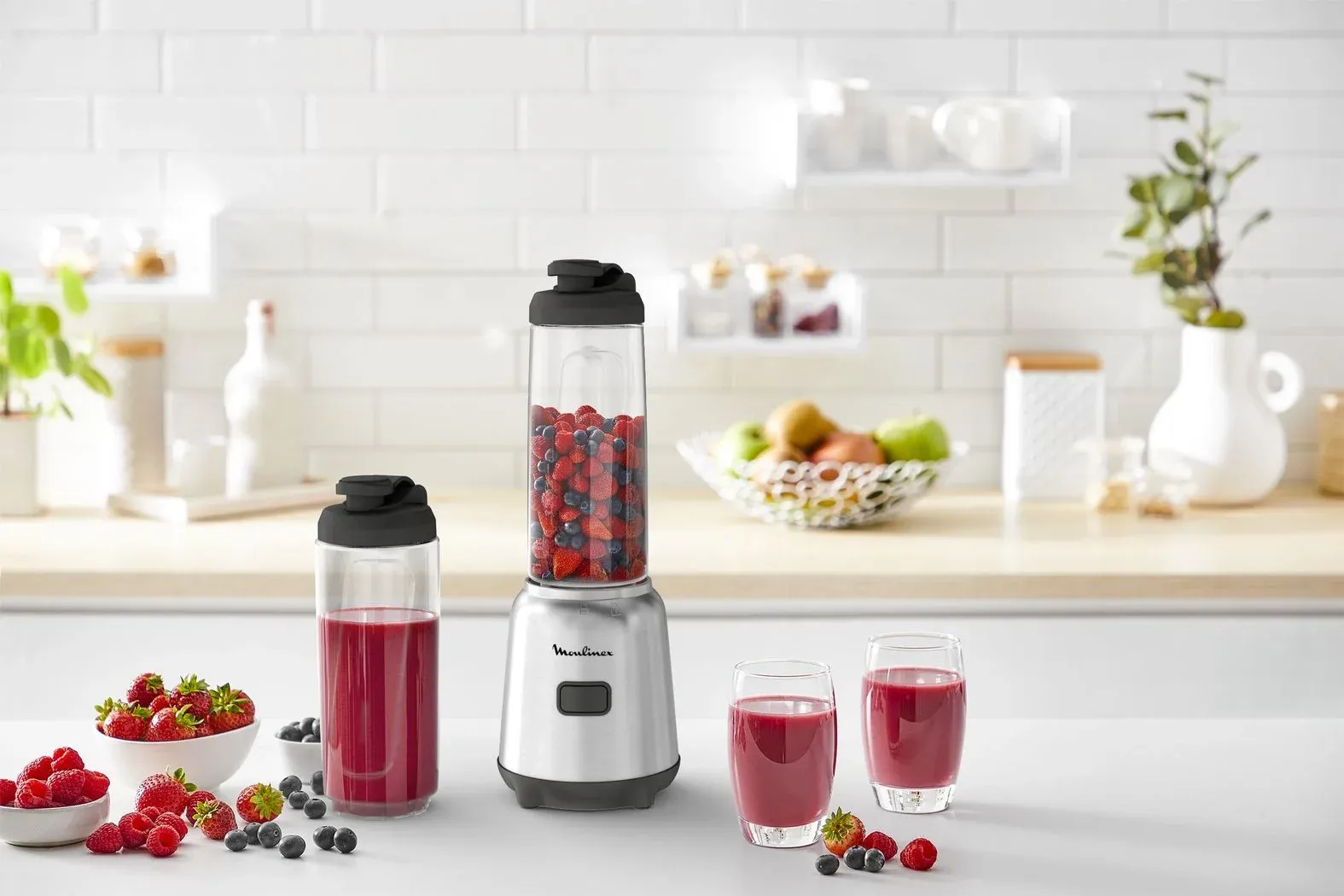 Блендер стационарный Moulinex LM15FD10 300Вт серебристый/черный - фото 5