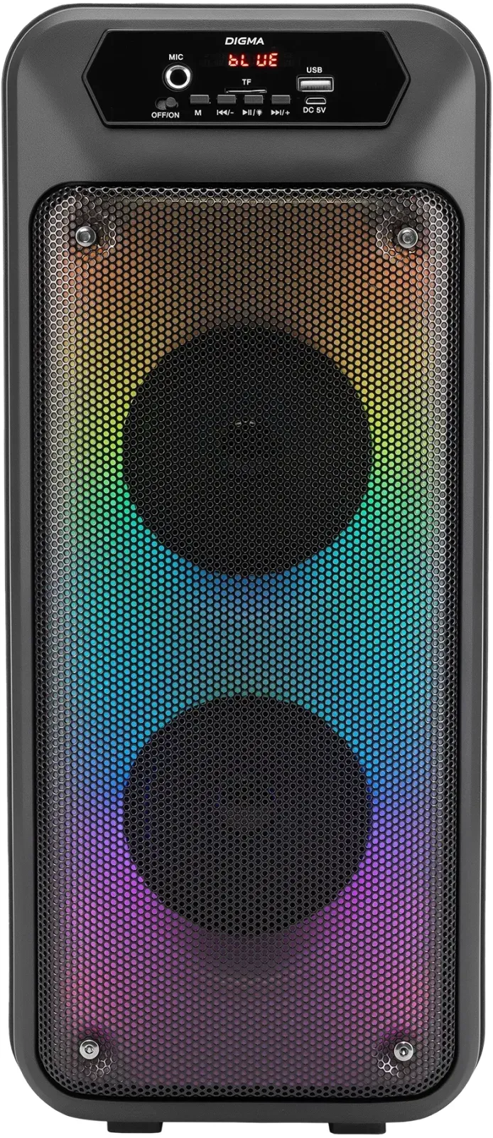 Минисистема Digma D-MC1705 черный 40Вт FM USB BT micro SD - фото 1