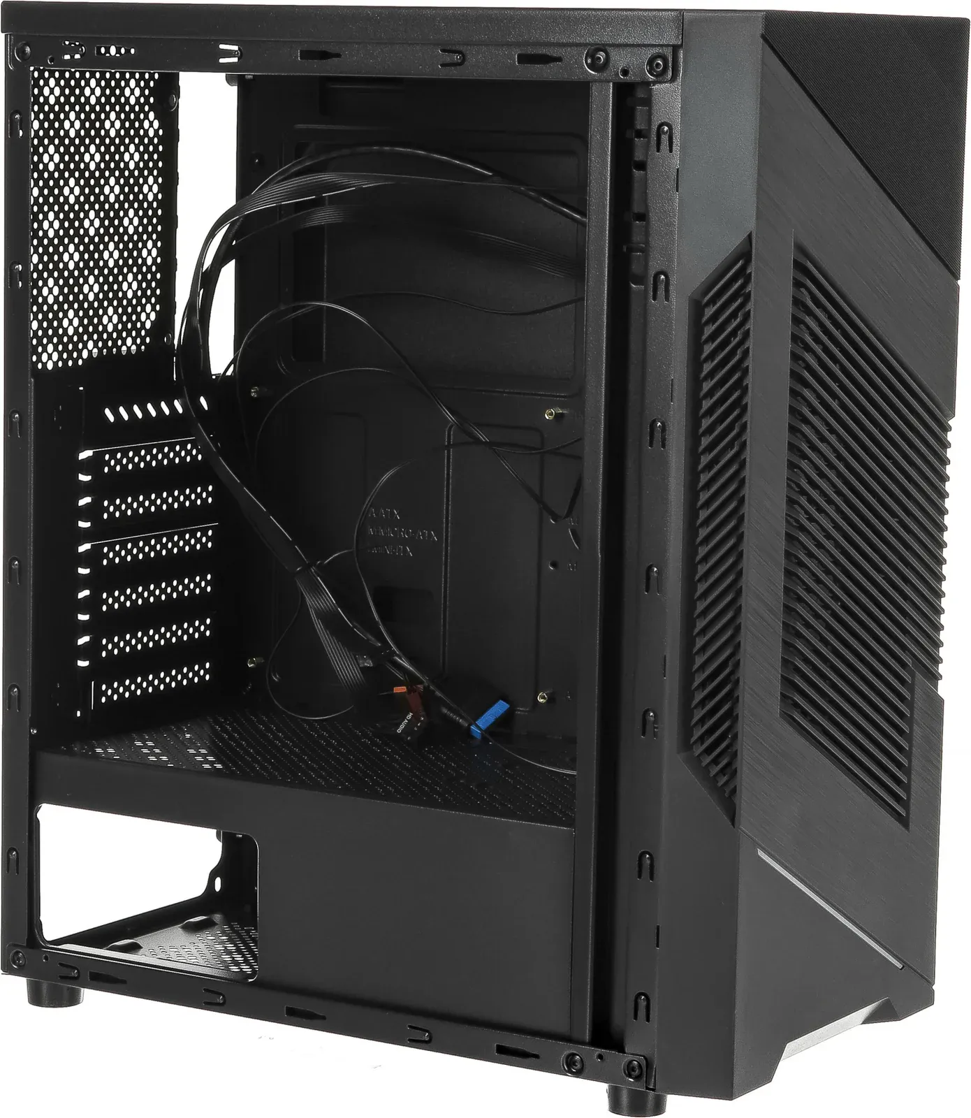 Корпус Accord ACC-CL915 черный без БП ATX 4x120mm 2xUSB2.0 1xUSB3.0 audio bott PSU - фото 2