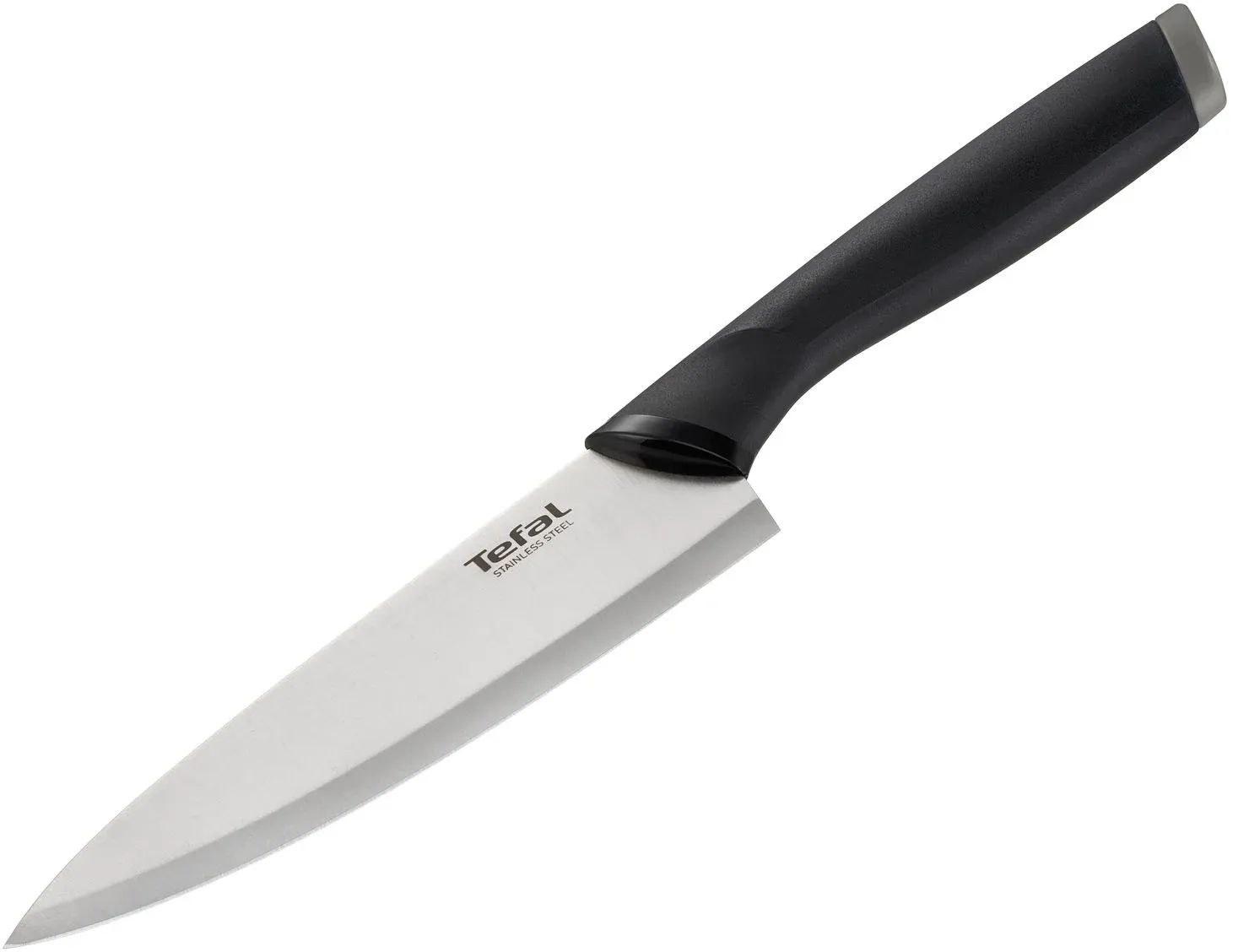 Нож кухонный Tefal K2213104 2100121736 стальной шеф лезв.150мм прямая заточка серебристый/черный пласт.коробка - фото 3