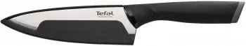 Нож кухонный Tefal K2213104 2100121736 стальной шеф лезв.150мм прямая заточка серебристый/черный пласт.коробка - фото 6