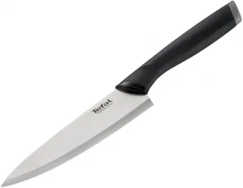 Нож кухонный Tefal K2213104 2100121736 стальной шеф лезв.150мм прямая заточка серебристый/черный пласт.коробка - фото 7