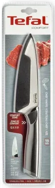 Нож кухонный Tefal K2213104 2100121736 стальной шеф лезв.150мм прямая заточка серебристый/черный пласт.коробка - фото 8