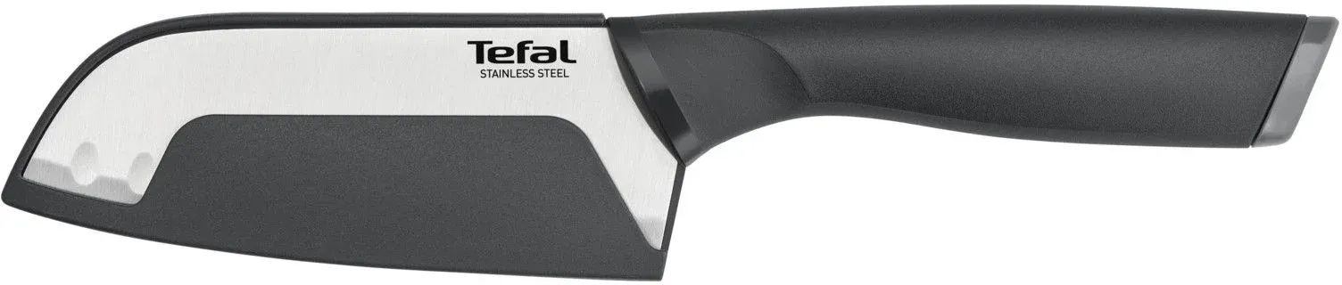 Нож кухонный Tefal K2213604 2100121739 стальной сантоку лезв.120мм прямая заточка серебристый/черный пласт.коробка - фото 4