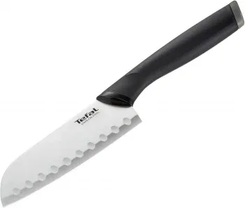 Нож кухонный Tefal K2213604 2100121739 стальной сантоку лезв.120мм прямая заточка серебристый/черный пласт.коробка - фото 8