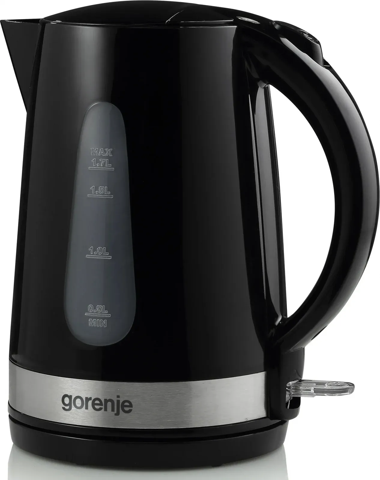 Чайник электрический Gorenje K17BK 1.7л. 2200Вт черный/серебристый корпус: металл/пластик - фото 5
