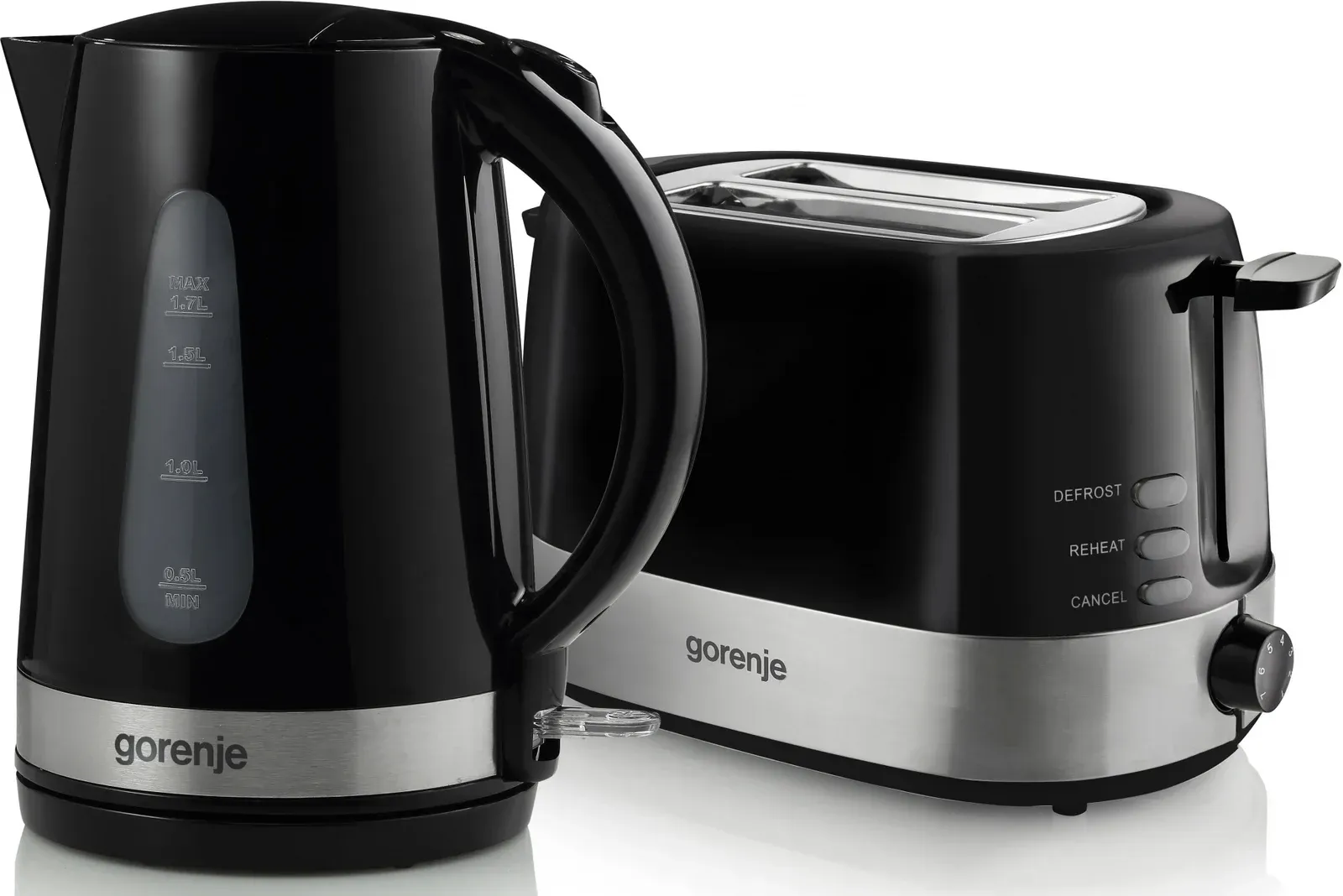 Чайник электрический Gorenje K17BK 1.7л. 2200Вт черный/серебристый корпус: металл/пластик - фото 8