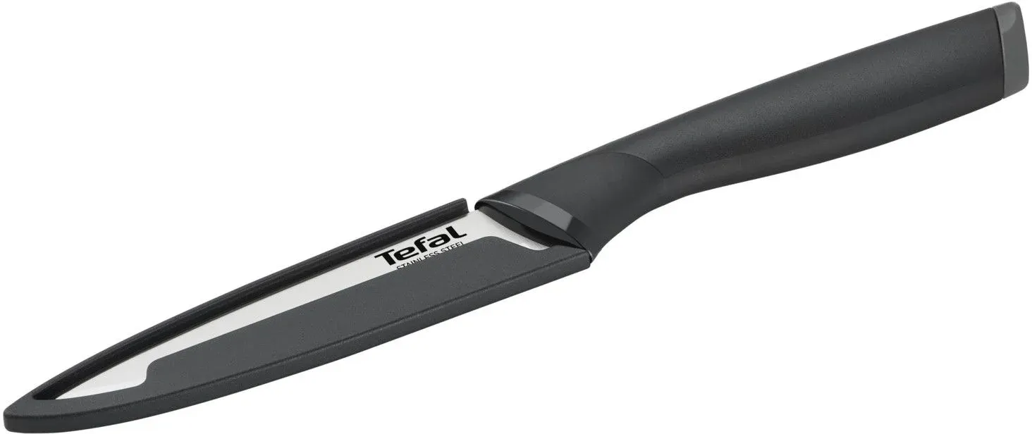 Нож Tefal K2213904 2100121738 стальной универсальный лезв.120мм прямая заточка серебристый/черный пласт.коробка - фото 3