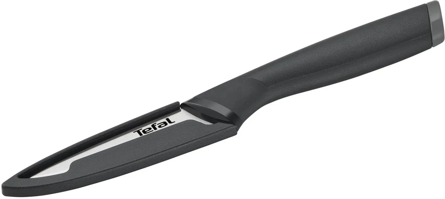 Нож кухонный Tefal K2213504 2100121732 стальной универсальный для чистки овощей и фруктов лезв.90мм прямая заточка серебристый/черный - фото 5