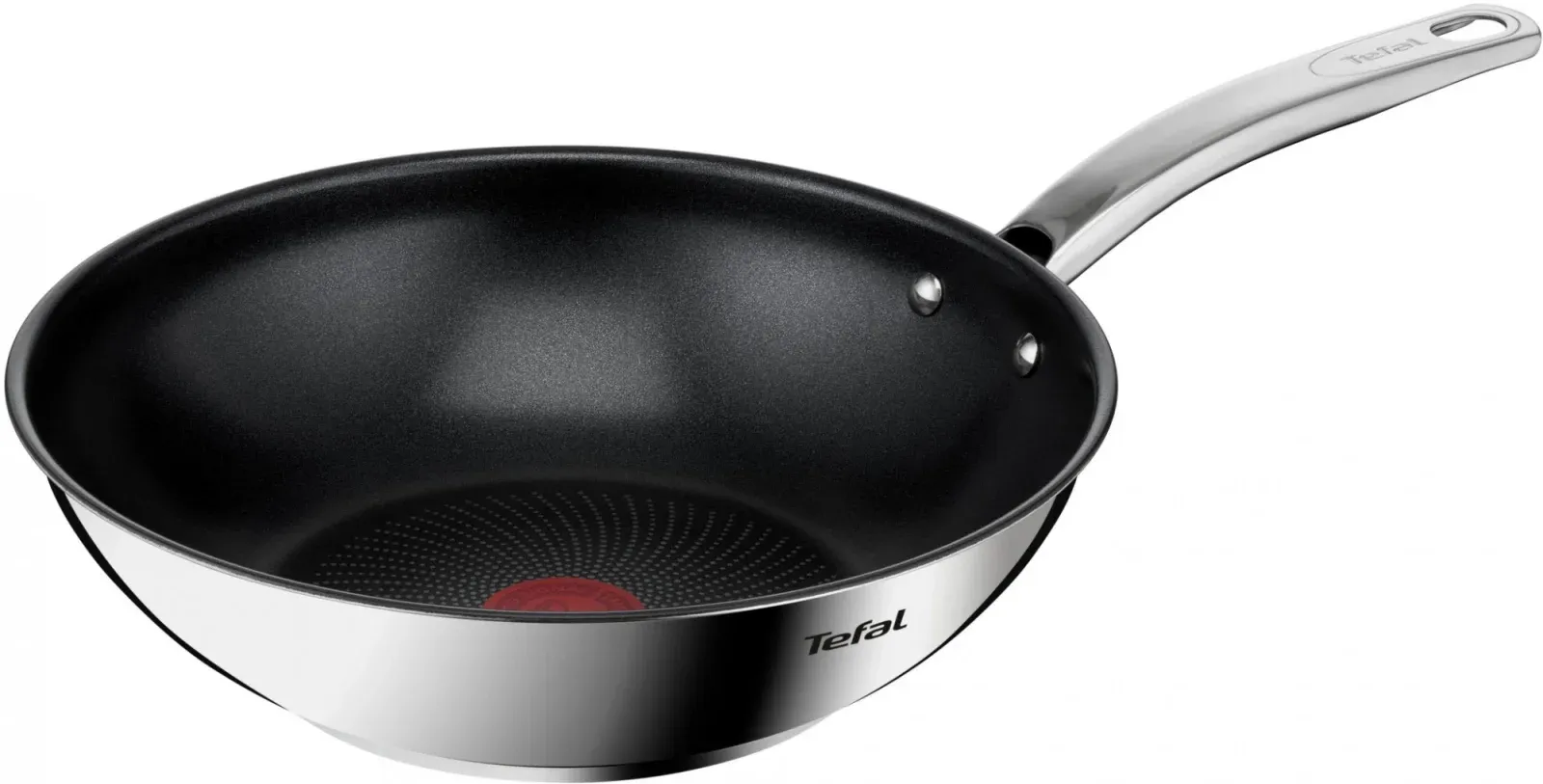 Сковорода ВОК WOK Tefal Intuition B8171944 круглая 28см покрытие: антипригарное с титаном ручка несъемная без крышки стальной 2100125812 - фото 1