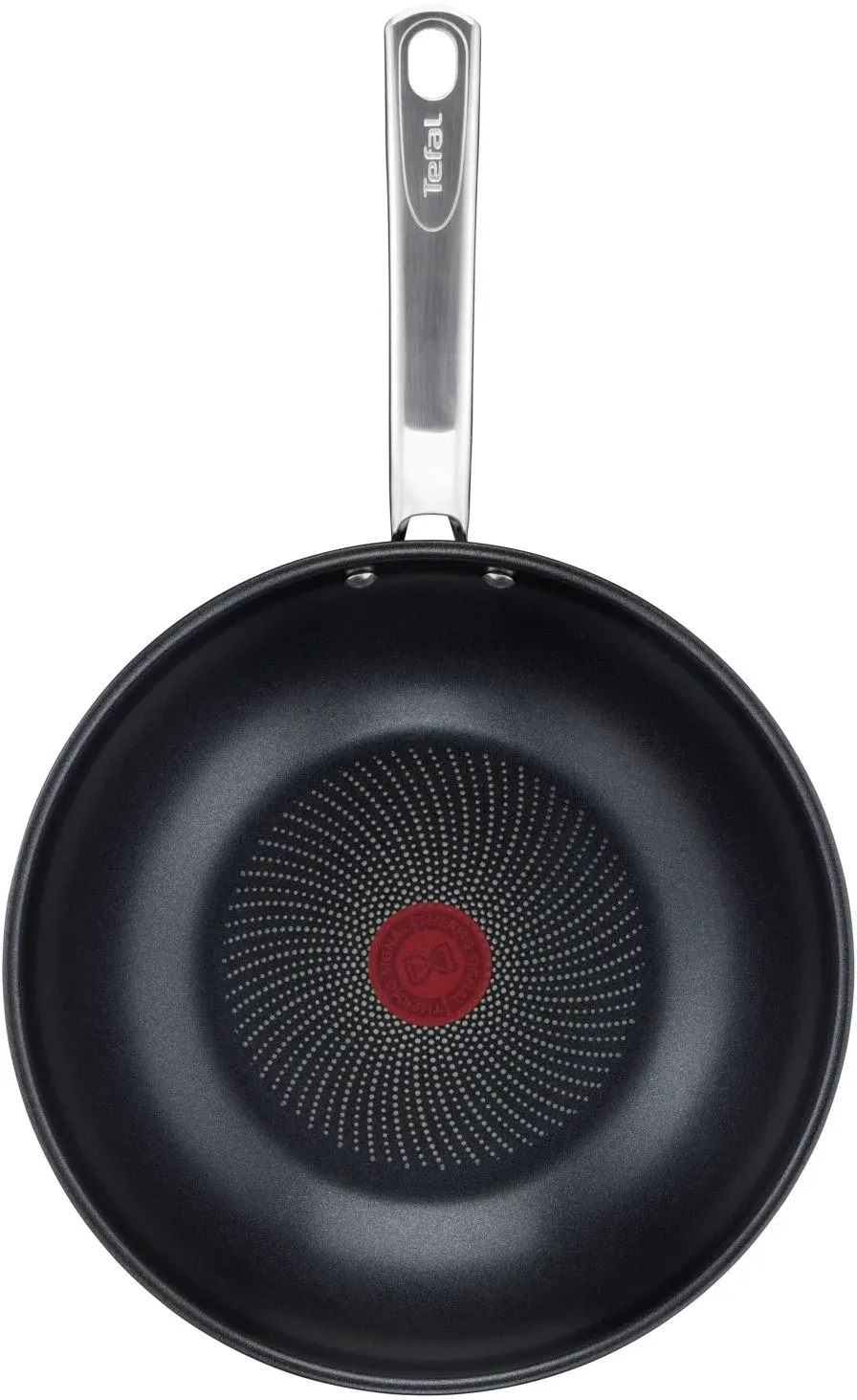 Сковорода ВОК WOK Tefal Intuition B8171944 круглая 28см покрытие: антипригарное с титаном ручка несъемная без крышки стальной 2100125812 - фото 3