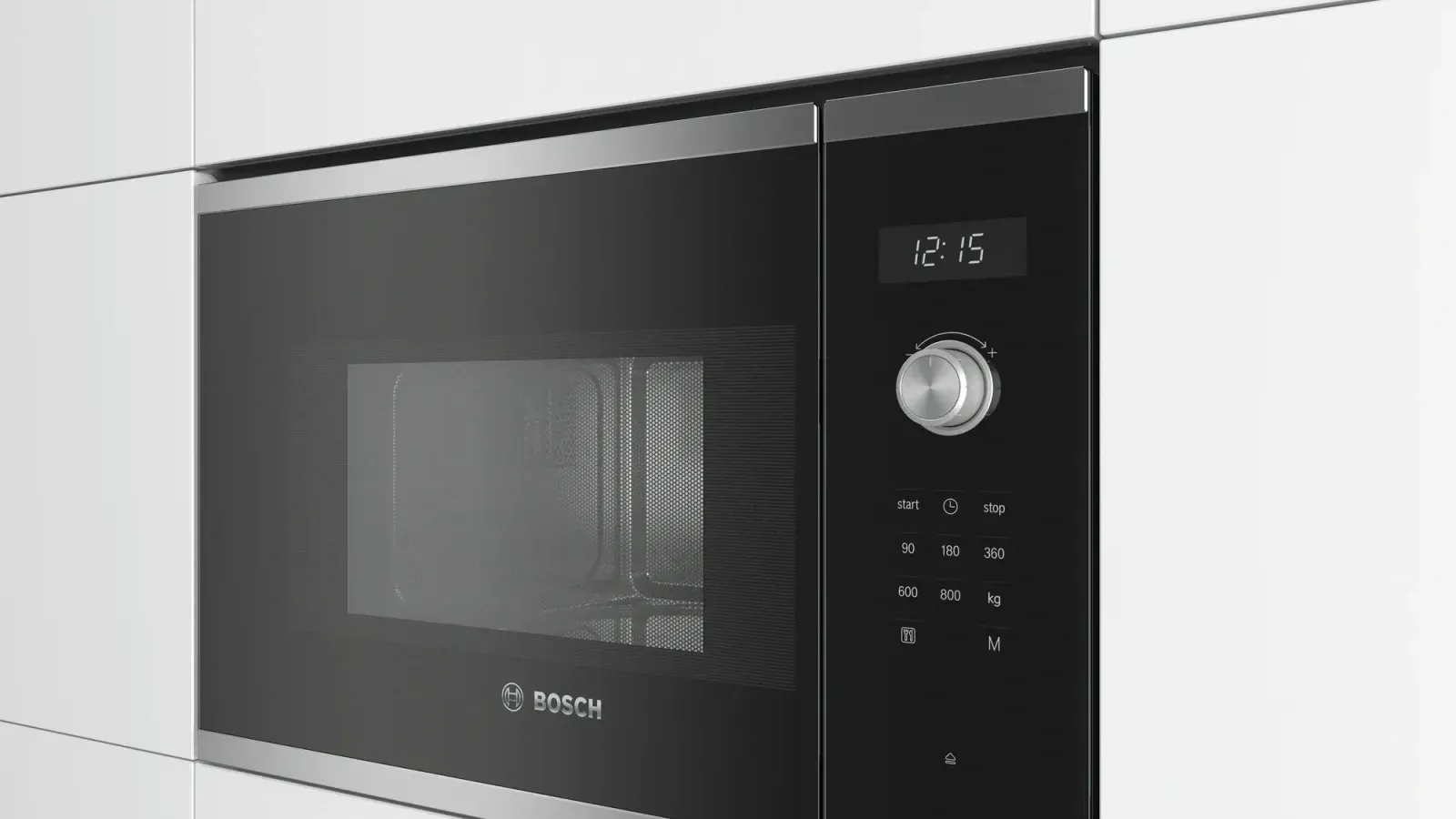 Микроволновая печь Bosch BFL524MS0 20л. 800Вт нержавеющая сталь/черный встраиваемая, 20 л - фото 2