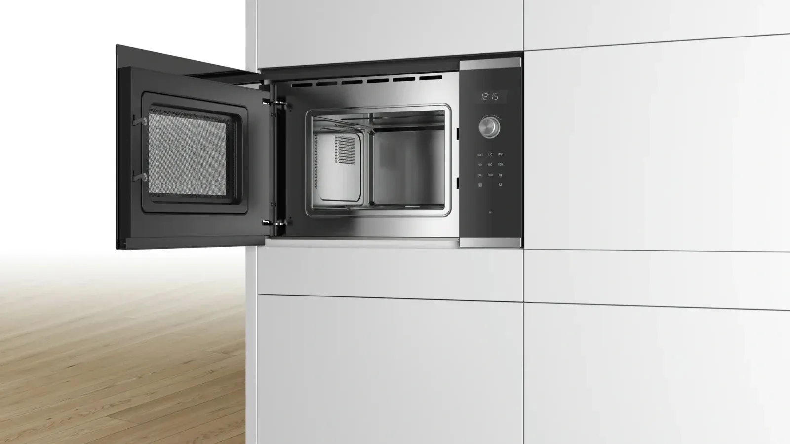 Микроволновая печь Bosch BFL524MS0 20л. 800Вт нержавеющая сталь/черный встраиваемая, 20 л - фото 4