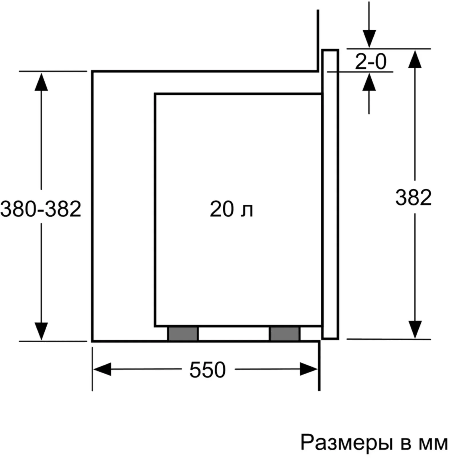 Микроволновая печь Bosch BFL524MS0 20л. 800Вт нержавеющая сталь/черный встраиваемая, 20 л - фото 8