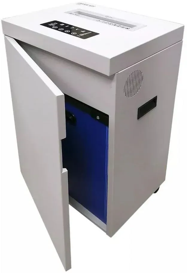 Шредер Office Kit S500 0,8x2 белый секр.P-7 фрагменты 7лист. 50лтр. скобы пл.карты CD - фото 2