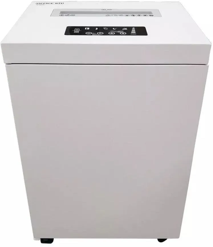 Шредер Office Kit S500 0,8x2 белый секр.P-7 фрагменты 7лист. 50лтр. скобы пл.карты CD - фото 3