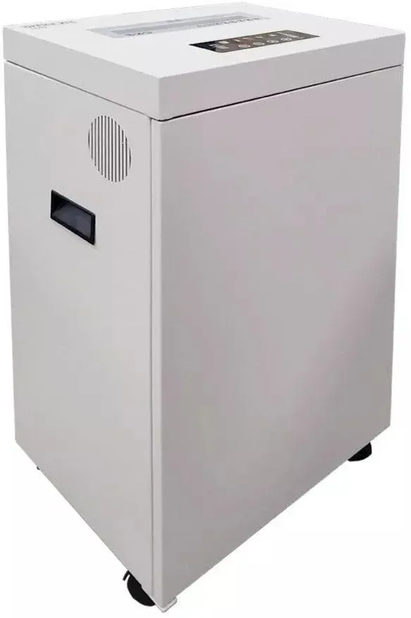 Шредер Office Kit S500 0,8x2 белый секр.P-7 фрагменты 7лист. 50лтр. скобы пл.карты CD - фото 4