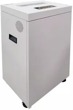 Шредер Office Kit S500 0,8x2 белый секр.P-7 фрагменты 7лист. 50лтр. скобы пл.карты CD - фото 8