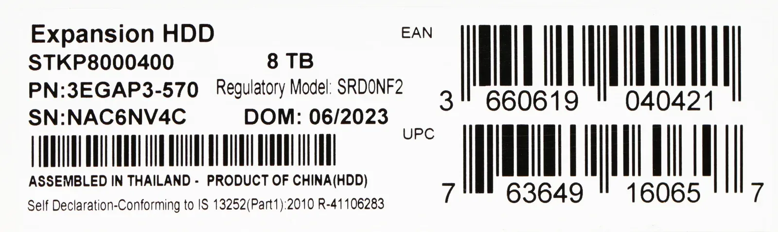 USB SEAGATE STKP8000400 черный - фото 4