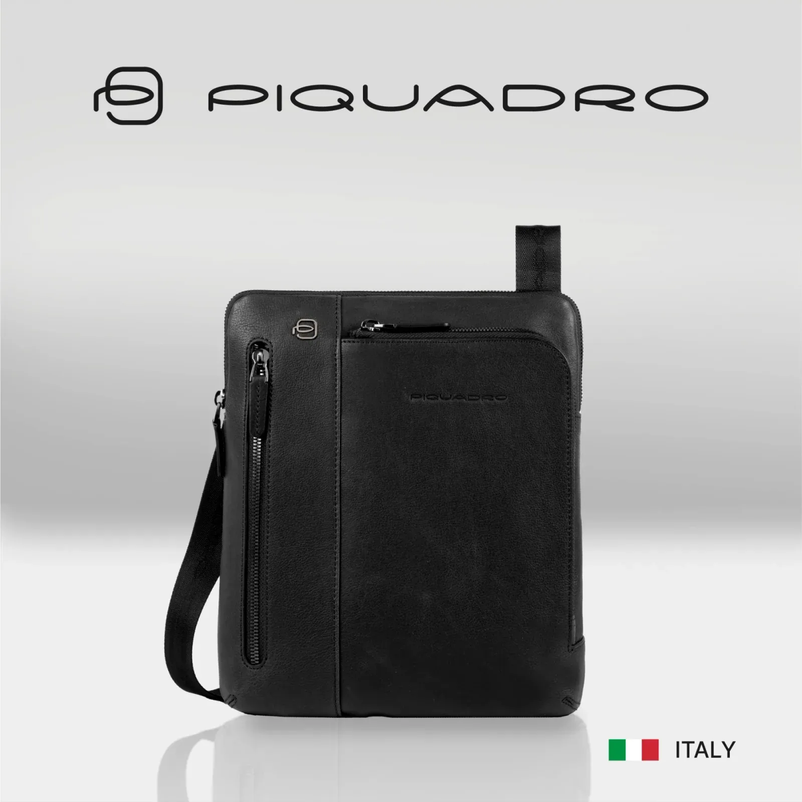 Сумка мужская Piquadro Black Square CA1816B3/N черная натур.кожа - фото 6