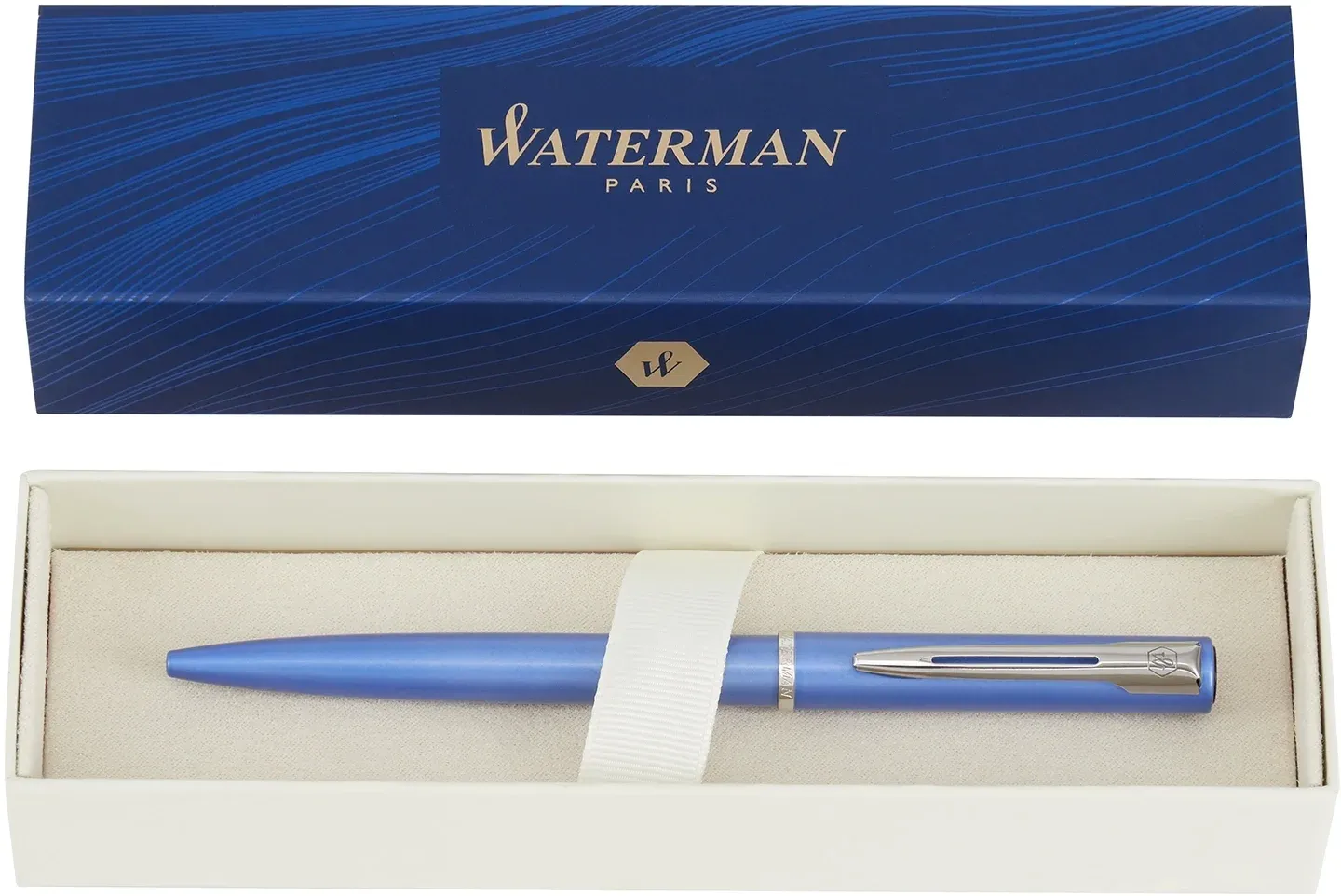 Ручка шариков. Waterman Graduate Allure 2068191 LaqBlue CT M син. черн. подар.кор. - фото 3