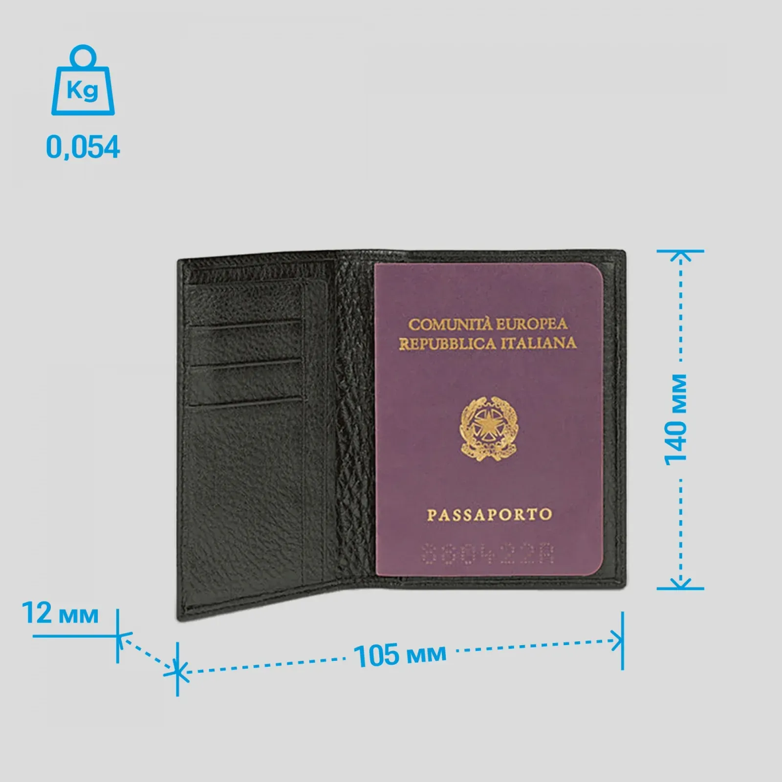 Обложка для документов Piquadro Modus Special PP1660MOSR/N черный натур.кожа - фото 5