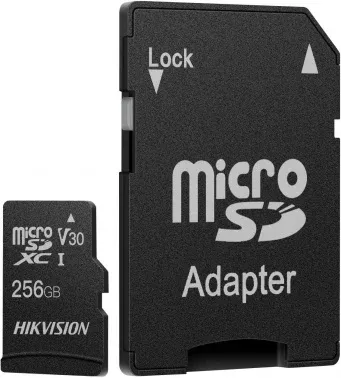 Флеш карта microSDXC 256GB Hikvision HS-TF-C1STD/256G/Adapter C1 V30 + adapter - фото 7