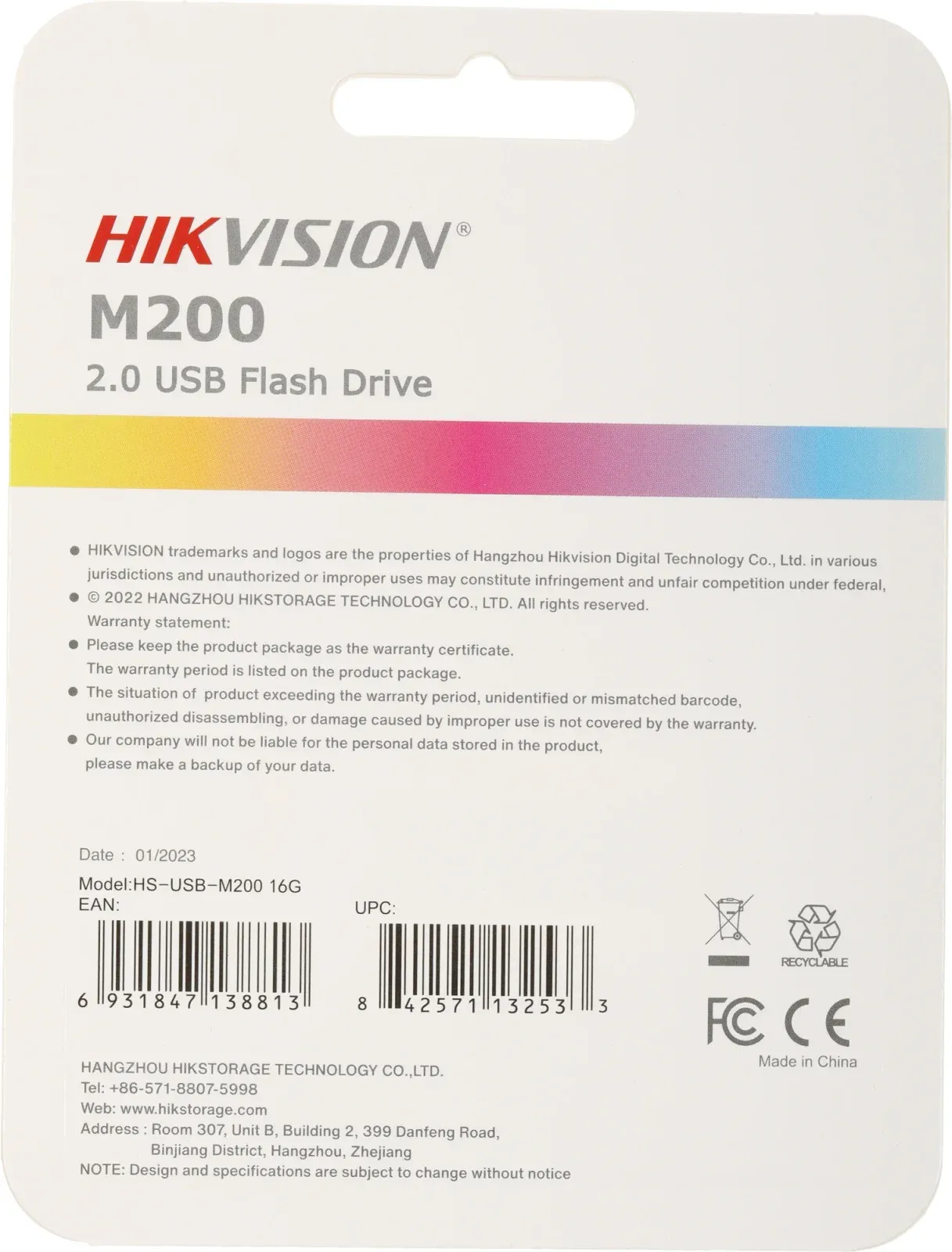 Флеш Диск Hikvision 16GB M200 Hiksemi HS-USB-M200/16G USB2.0 серебристый, 16 ГБ - фото 5