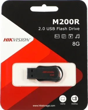 Флеш Диск Hikvision 8GB M200R Hiksemi HS-USB-M200R/8G USB2.0 черный, 8 ГБ - фото 6