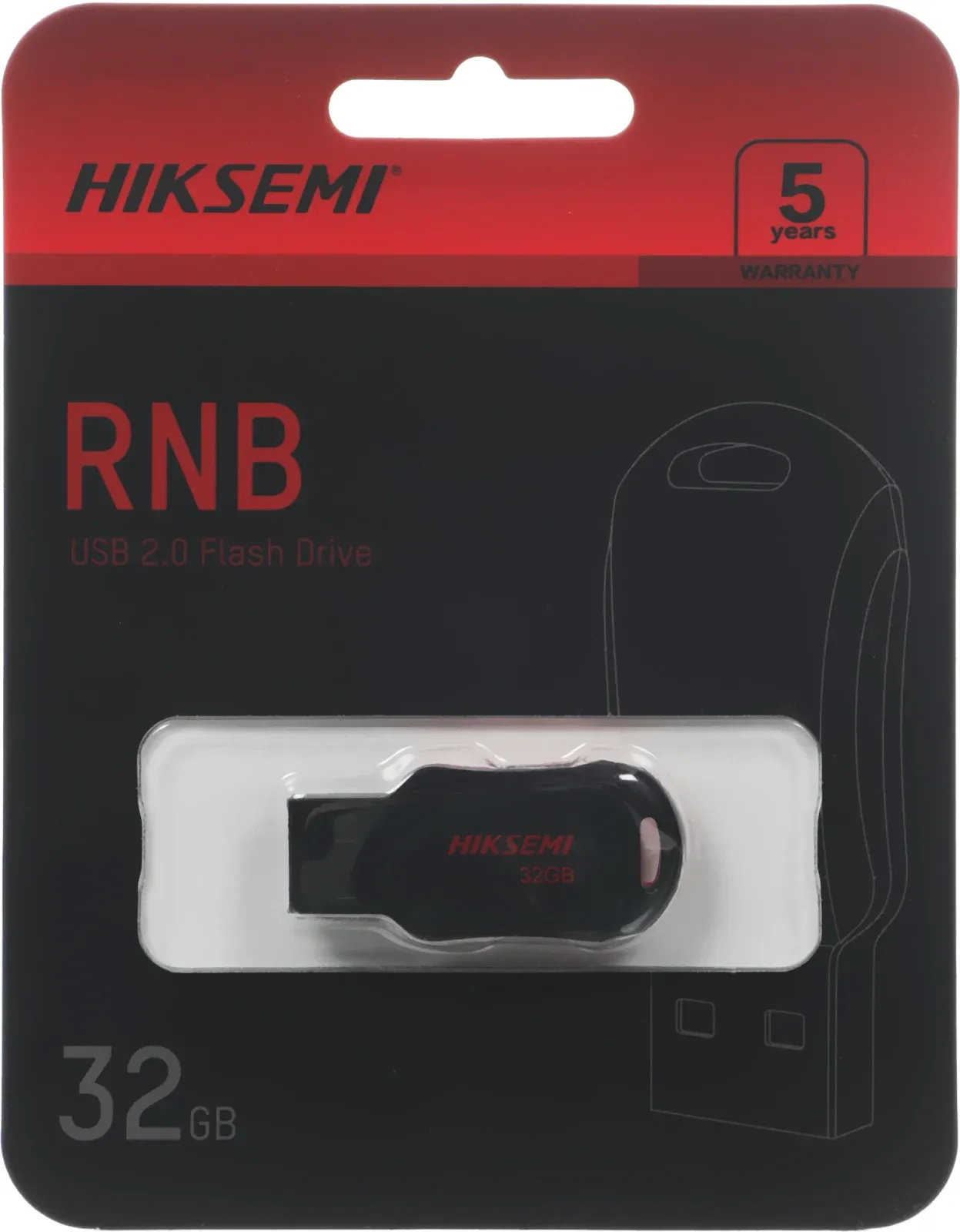 Флеш Диск Hikvision 32GB M200R HS-USB-M200R/32G USB2.0 черный, 32 ГБ - фото 2