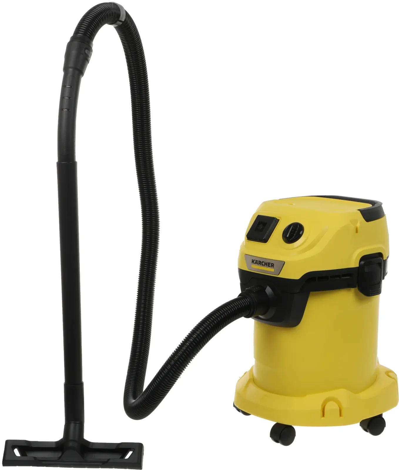 Строительный пылесос Karcher WD 3 P V-17/4/20 Workshop 1000Вт уборка: сухая/влажная/выдув/сбор воды желтый - фото 6