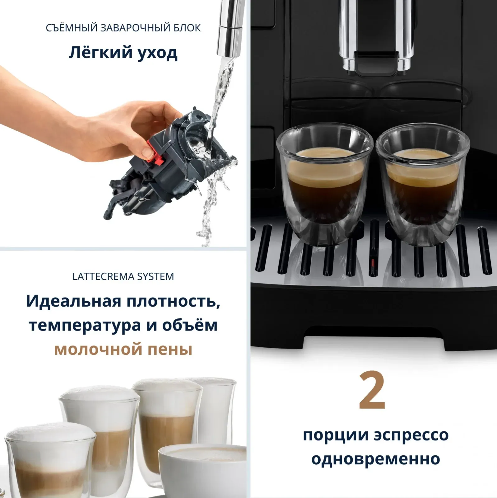 Кофемашина Delonghi Magnifica Evo ECAM290.61.B 1450Вт черный - фото 2