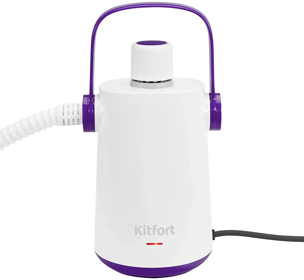 Пароочиститель ручной Kitfort КТ-9109-1 1000Вт белый/фиолетовый - фото 7