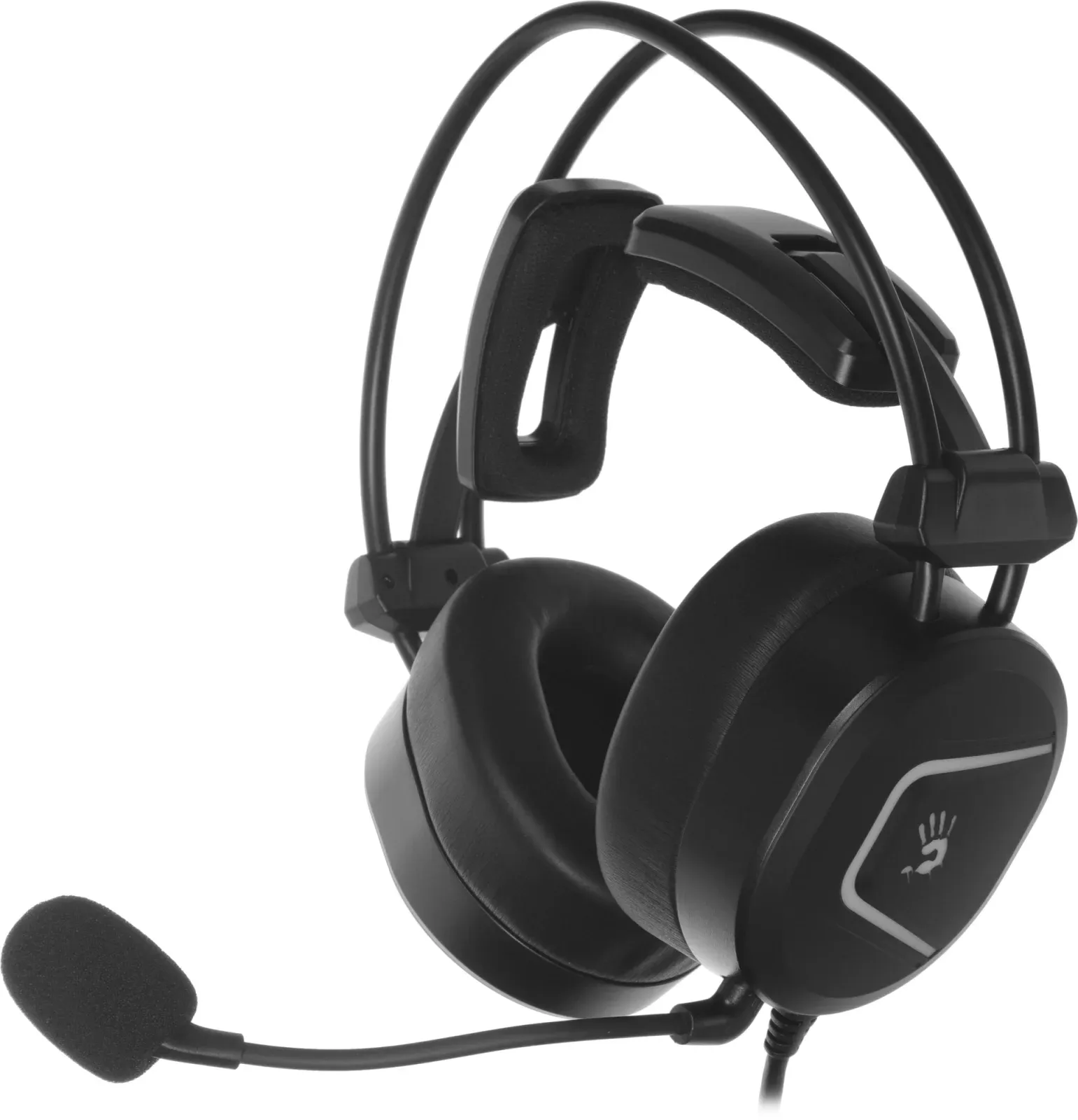 Наушники с микрофоном A4Tech Bloody MC750 черный 2.3м мониторные USB оголовье MC750 BLACK - фото 5