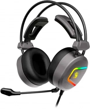 Наушники с микрофоном A4Tech Bloody MC750 серый 2.3м мониторные USB оголовье MC750 GREY - фото 8
