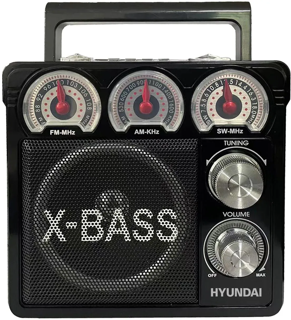 Радиоприемник настольный Hyundai H-SRS104 черный USB SD/microSD - фото 7
