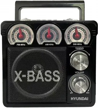 Радиоприемник настольный Hyundai H-SRS104 черный USB SD/microSD - фото 8